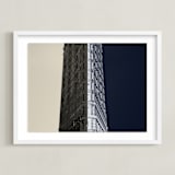 "Negative Space: New York Flatiron II" - Art Print in Slate by Jessica C Nugent - Framed