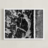 "Foam" - Art Print in Black & White by Stephanie Brown - Framed