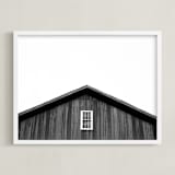 "Barn Betty" - Art Print in Barn Black by K.Short - Framed