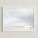 "on the range" - Art Print in mountain blue by Alicia Abla - Framed