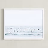 "Watermelon Sugar High" - Art Print in Ocean Blue by Summer Strauch - Framed