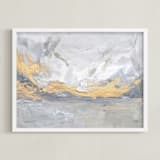 "Dune Grass" - Art Print in Sand by Julia Contacessi - Framed