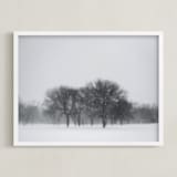 "Seeing Snow" - Art Print in Flurry by E Melko - Framed