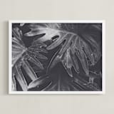 "Tropical Tori" - Art Print in Tropical Gray by K.Short - Framed