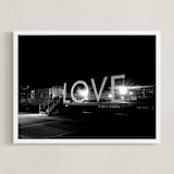 "Lovelight" - Art Print in Black and White by AMANDA LOMAX - Framed
