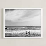 "Ventura 1" - Art Print in charcoal by Kamala Nahas - Framed