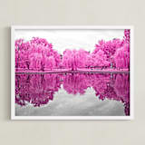 "pink season" - Art Print in Magenta by Deborah Chou - Framed