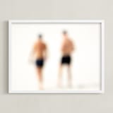 "Seaside #21" - Art Print in Summer tan by Tal Paz-Fridman - Framed