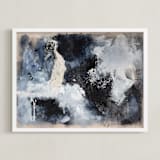 "One Night" - Art Print in Black & Beige by Julia Contacessi - Framed