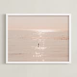 "I Want To Dive Into Your Ocean" - Art Print in Paradise Peach by Summer Strauch - Framed