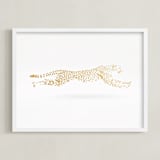 "Golden Gait" - Art Print in Gold Leaf by Andrew McClintock - Framed
