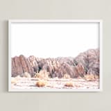 "Painted Canyon 3" - Art Print in desert blush by Kamala Nahas - Framed