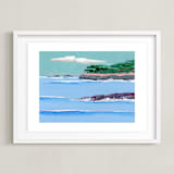 "Pebble Beach" - Art Print in Seaside by Lindsay Megahed - Framed