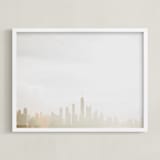 "Broad Shoulders" - Art Print in Midwest Grain by Oriana Koren - Framed