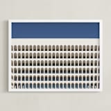 "Do not stop the clock" - Art Print in Beige by Massimiliano Massimo Borelli - Framed