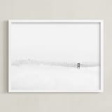 "Above the Fog" - Art Print in Fog by Tania Medeiros - Framed