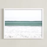"Wave Crest II" - Art Print in Marine by Shannon Howard - Framed