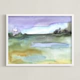 "Lavender Sky" - Art Print in Lavender by Sonal Nathwani - Framed