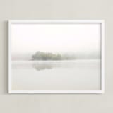 "The Island" - Art Print in Mist White by S.L. Bird - Framed
