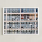 "Urban Palette - Smoky Eyes" - Art Print in Blue Grey by lulu and isabelle - Framed