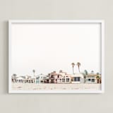 "Beach Houses" - Art Print in beach by Kamala Nahas - Framed