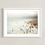 "Seaside Contrast" - Art Print in Seafoam Green by Emmy Hagen - Framed