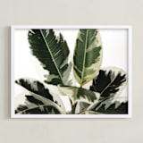 "Diane" - Art Print in Variegated Green by Kristi Jackson - Framed