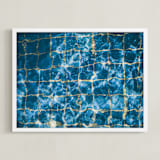 "Dive Right In" - Art Print in Water by Helen Makadia - Framed