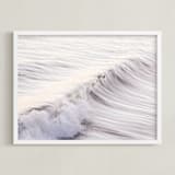 "Cayucos Soft Waves " - Art Print in Original Silver by Lisa Sundin - Framed