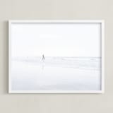 "September West" - Art Print in Fog Blue by Krissy Bengtson - Framed