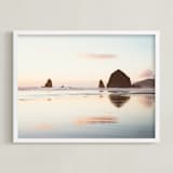 "Cannon Beach No. 1" - Art Print in Color by Kamala Nahas - Framed