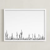 "Carnegie Gigantic" - Art Print in White by DENiSE CREW. - Framed