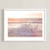 "Cotton Candy Coast" - Art Print in Cotton Candy by Shannon Howard - Framed