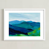 "Enchanted Vista" - Art Print in White by Jenny Partrite - Framed