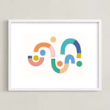 "Whatever path you choose make sure it's an interesting one" - Art Print in Jade Green by Pippa Shaw - Framed