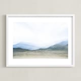 "Windy Day" - Art Print in Natural by Rebecca Rueth - Framed