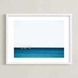 "Little Sailors" - Art Print in navy by lulu and isabelle - Framed