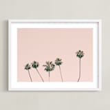 "Five" - Art Print in rose smoke by Caroline Mint - Framed