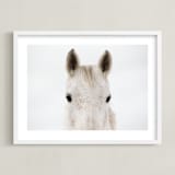 "Pollock" - Art Print in White by Amy Carroll - Framed