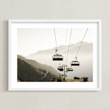 "Lift" - Art Print in Olive by Heather Deffense - Framed