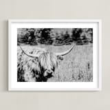 "Junior" - Art Print in Onyx by Janet Cruz - Framed