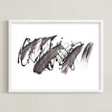 "Velocity" - Art Print in Black by Misty Hughes - Framed