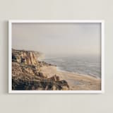 "Cliff" - Art Print in beige by Lena Erysheva - Framed