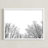 "Frosted Afternoon" - Art Print in Frosted White by Three Wings North - Framed
