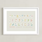 "Seen and Understood" - Personalized Art Print in Sand by Jennifer Wick - Framed