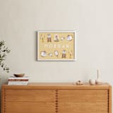 "Disney Beauty And The Beast Castle Friends" - Personalized Art Print in Chamomile by Vivian Yiwing - In a Room