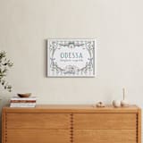 "Disney Princess Cinderella Name Frame" - Personalized Art Print in Blue by Kamala Nahas - In a Room