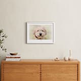 "Your Pet: Landscape Custom Text Print" - Custom Print in White by Minted - In a Room