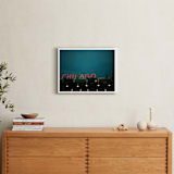 "Chicago Sky" - Art Print in Midnight Sky by E Melko - In a Room
