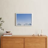 "Hazy Skyline" - Art Print in Sky Blue by Meredith Acton - In a Room